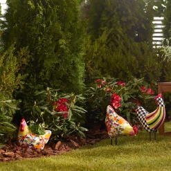 Avant Garden Chicken Planter - Floral