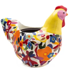 Avant Garden Chicken Planter - Floral