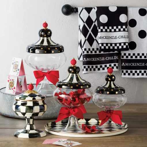 Black & White Dot Dish Towels - Set Of 3