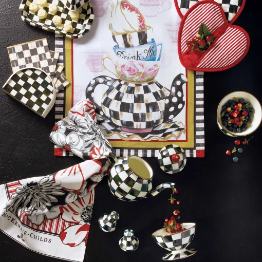 Black & White Zig Zag Dish Towels - Set Of 3