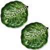Cabbage Plates - Set Of 2