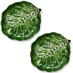 Cabbage Plates - Set Of 2