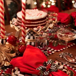 Candy Cane Dinner Candles - Set Of 2