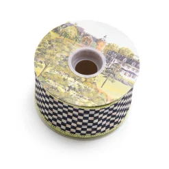 Courtly Check 2.5" Ribbon - Spring Green