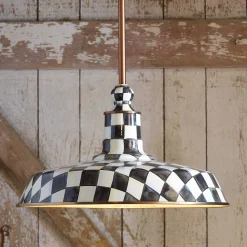 Courtly Check Barn Pendant Lamp - 18"