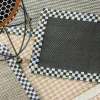 Courtly Check Black Sisal Rug - 2'6" X 9' Runner