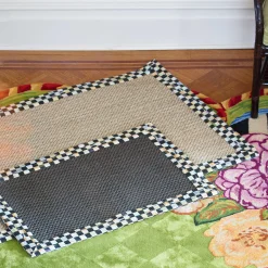 Courtly Check Black Sisal Rug - 2' X 3'