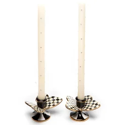 Courtly Check Butterfly Candle Holders - Set Of 2