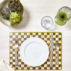 Courtly Check Cork Back Placemats - Set Of 4