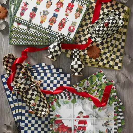 Courtly Check Cork Back Placemats - Set Of 4