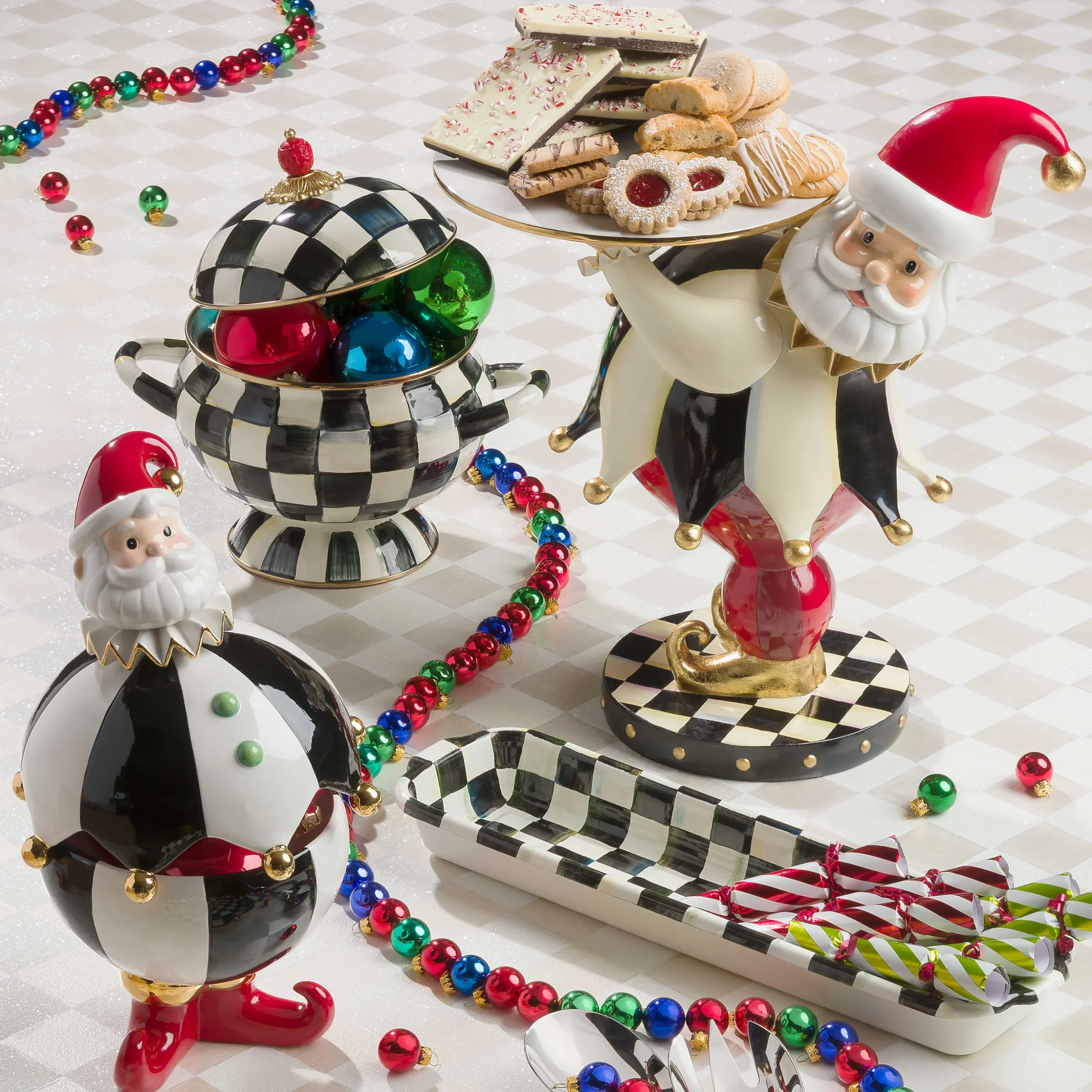 Courtly Check Enamel Baguette Dish