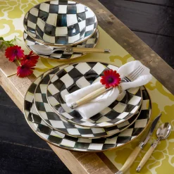 Courtly Check Enamel Breakfast Bowl