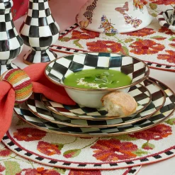 Courtly Check Enamel Breakfast Bowl