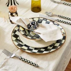 Courtly Check Enamel Breakfast Bowl