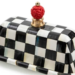 Courtly Check Enamel Butter Box