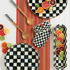 Courtly Check Enamel Butter Box