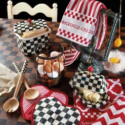 Courtly Check Enamel Butter Box