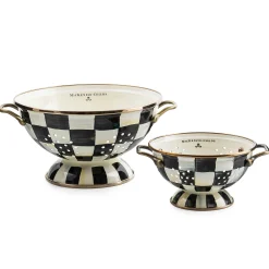 Courtly Check Enamel Colander - Small