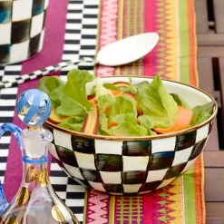Courtly Check Enamel Everyday Bowl - Small
