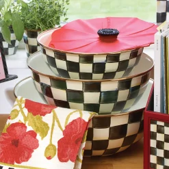 Courtly Check Enamel Everyday Bowl - Medium