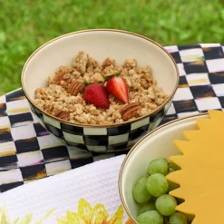 Courtly Check Enamel Everyday Bowl - Small