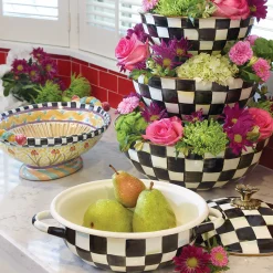 Courtly Check Enamel Everyday Bowl - Medium
