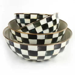 Courtly Check Enamel Everyday Bowl - Small