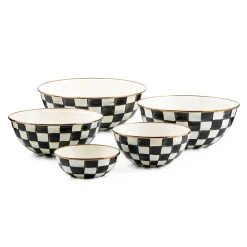 Courtly Check Enamel Everyday Bowl - Small