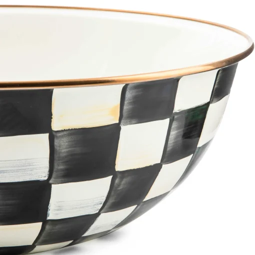Courtly Check Enamel Everyday Bowl - Extra Large