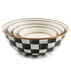Courtly Check Enamel Everyday Bowl - Small