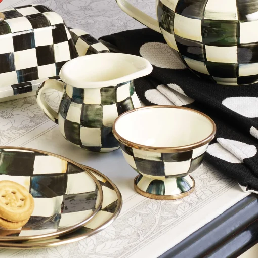 Courtly Check Enamel Little Creamer