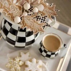 Courtly Check Enamel Pitcher