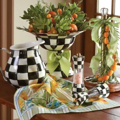 Courtly Check Enamel Pitcher