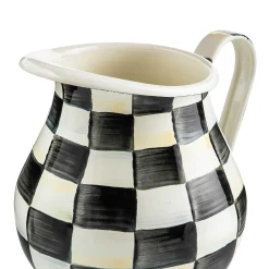 Courtly Check Enamel Pitcher