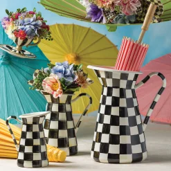 Courtly Check Enamel Practical Pitcher - Large