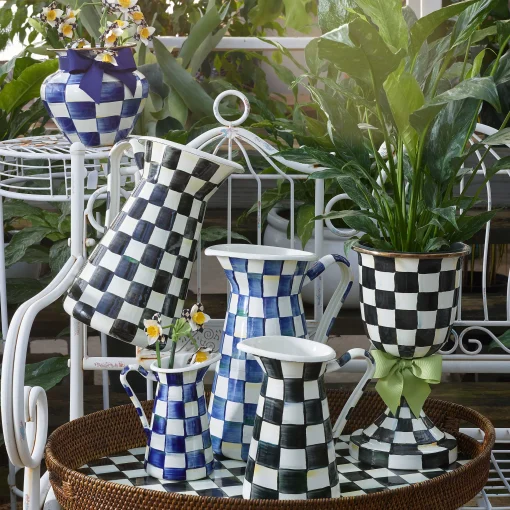 Courtly Check Enamel Practical Pitcher - Medium