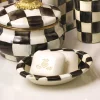 Courtly Check Enamel Soap Dish