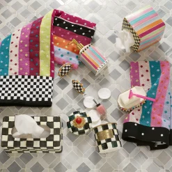 Courtly Check Enamel Standard Tissue Box Cover