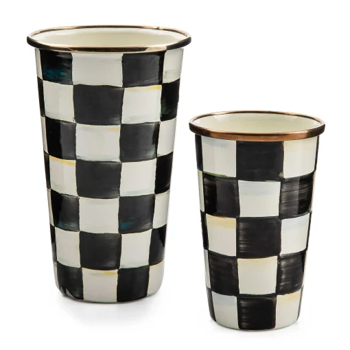Courtly Check Enamel Tumbler - 20 Ounce