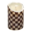 Courtly Check Flicker 6" Pillar Candle