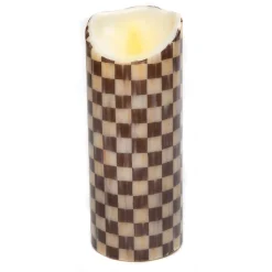 Courtly Check Flicker 10" Pillar Candle