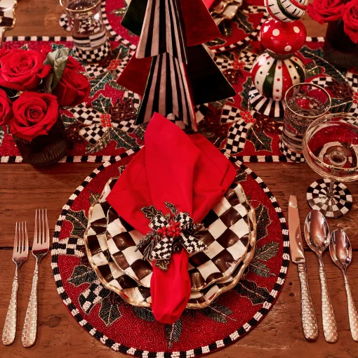Courtly Check Fluted Dinner Plate