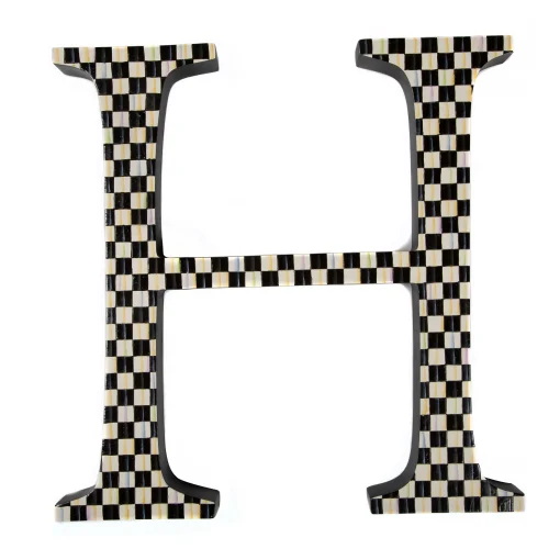 Courtly Check Letter - H