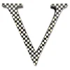 Courtly Check Letter - V