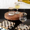 Courtly Check Paper Napkins - Cocktail - Gold
