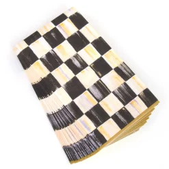 Courtly Check Paper Napkins - Guest - Gold
