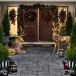 Courtly Check Pedestal Urn