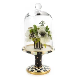 Courtly Check Pedestal With Cloche