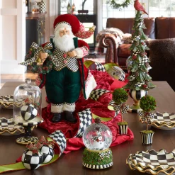 Courtly Check Pedestal With Cloche