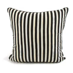 Courtly Check Sash Pillow - Black